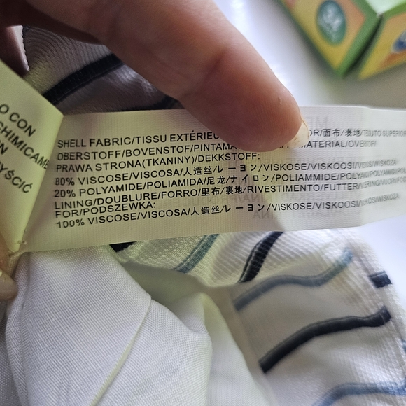 Moon River - Anthropologie NWT Medium Striped Pants - Waist 28 - Inseam 26 - Picture 5 of 5